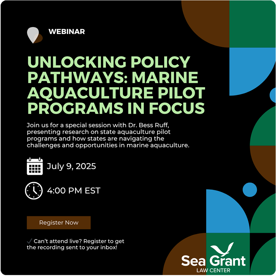 Pilot Pathways for State Marine Aquaculture Development